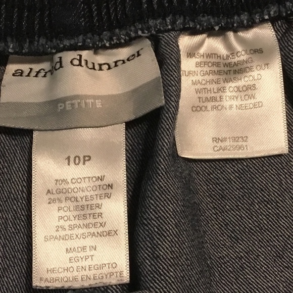Alfred Dunner Petite Women's Denim Pull On Ankle Pants~Size 10P - Picture 4 of 5